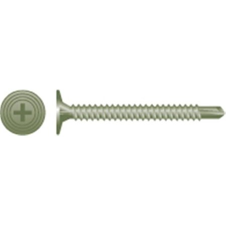 STRONG-POINT Self-Drilling Screw, #8-15 x 1-1/4 in, Ruspert Coated Wafer Head Phillips Drive 814CB